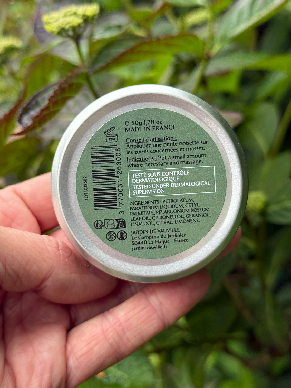 Baume pour les mains du Jardin de Vauville